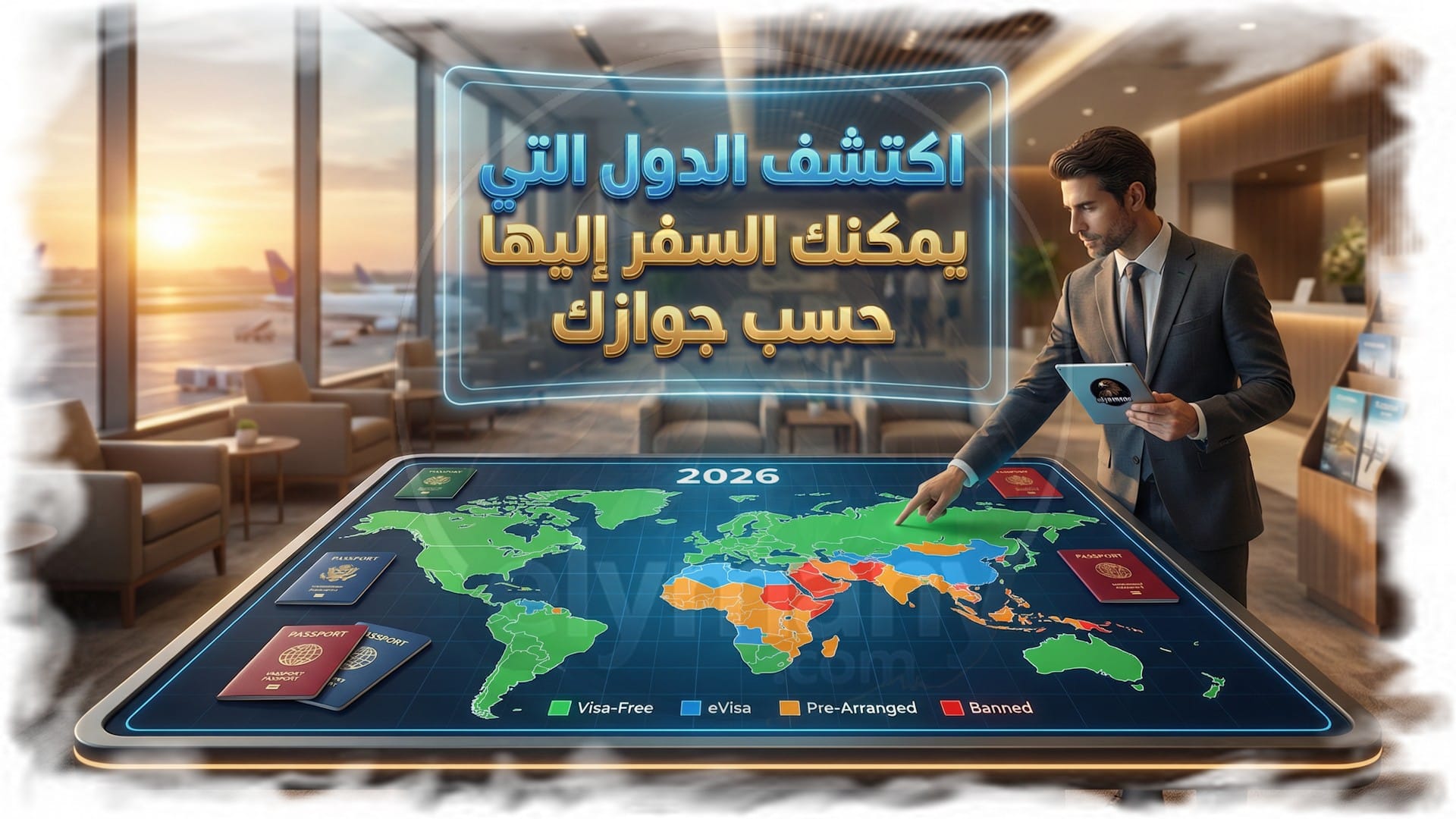 اكتشف الدول التي يمكنك السفر إليها حسب جوازك 2026 – بدون تأشيرة، eVisa، مسبقة وممنوعة 1 اكتشف الدول التي يمكنك السفر إليها حسب جوازك