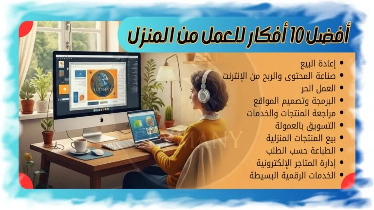 أفضل 10 أفكار للعمل من المنزل