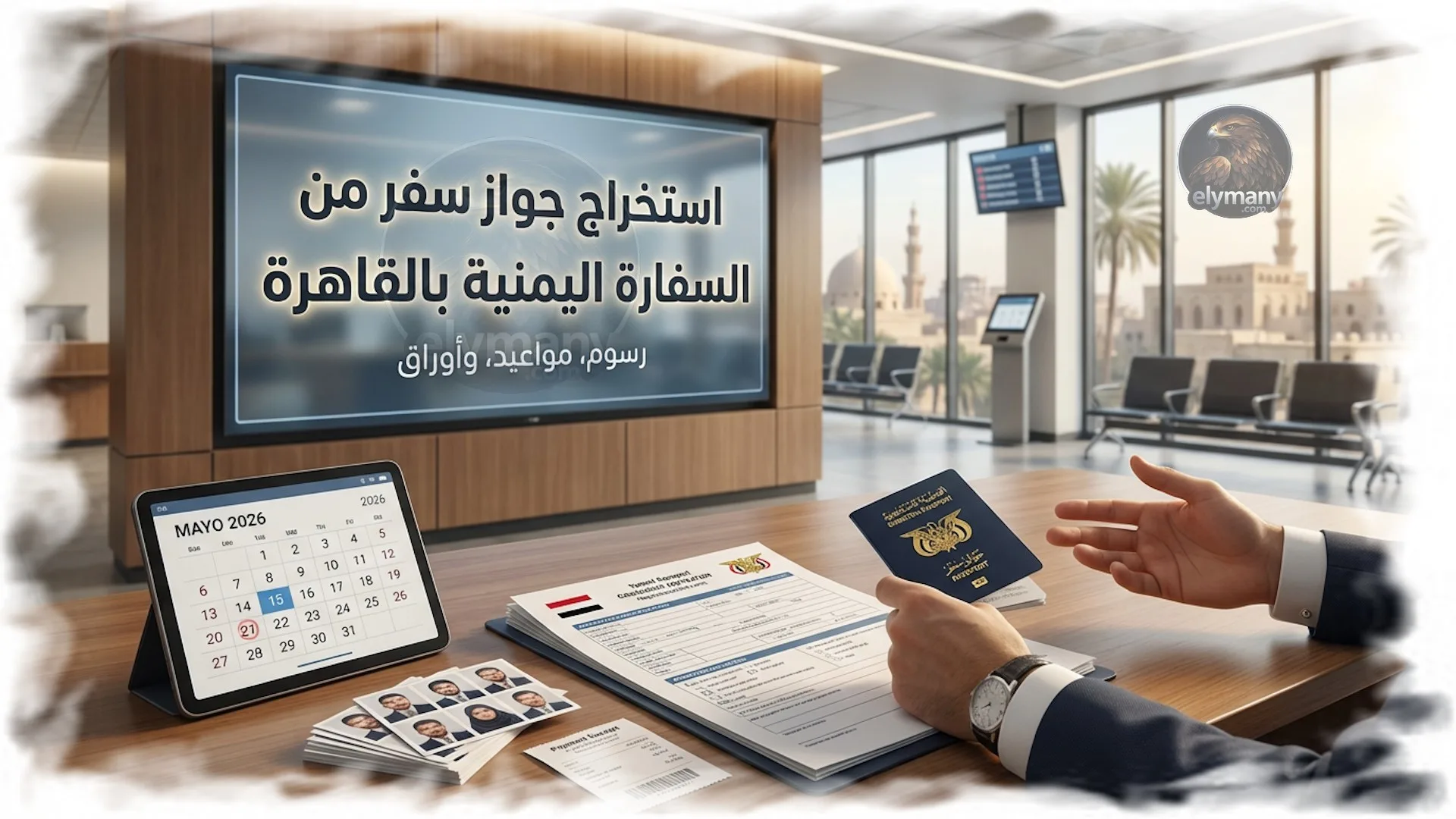 استخراج جواز سفر من السفارة اليمنية بالقاهرة