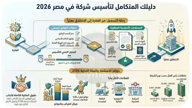 دليلك الكامل لتأسيس شركة في مصر
