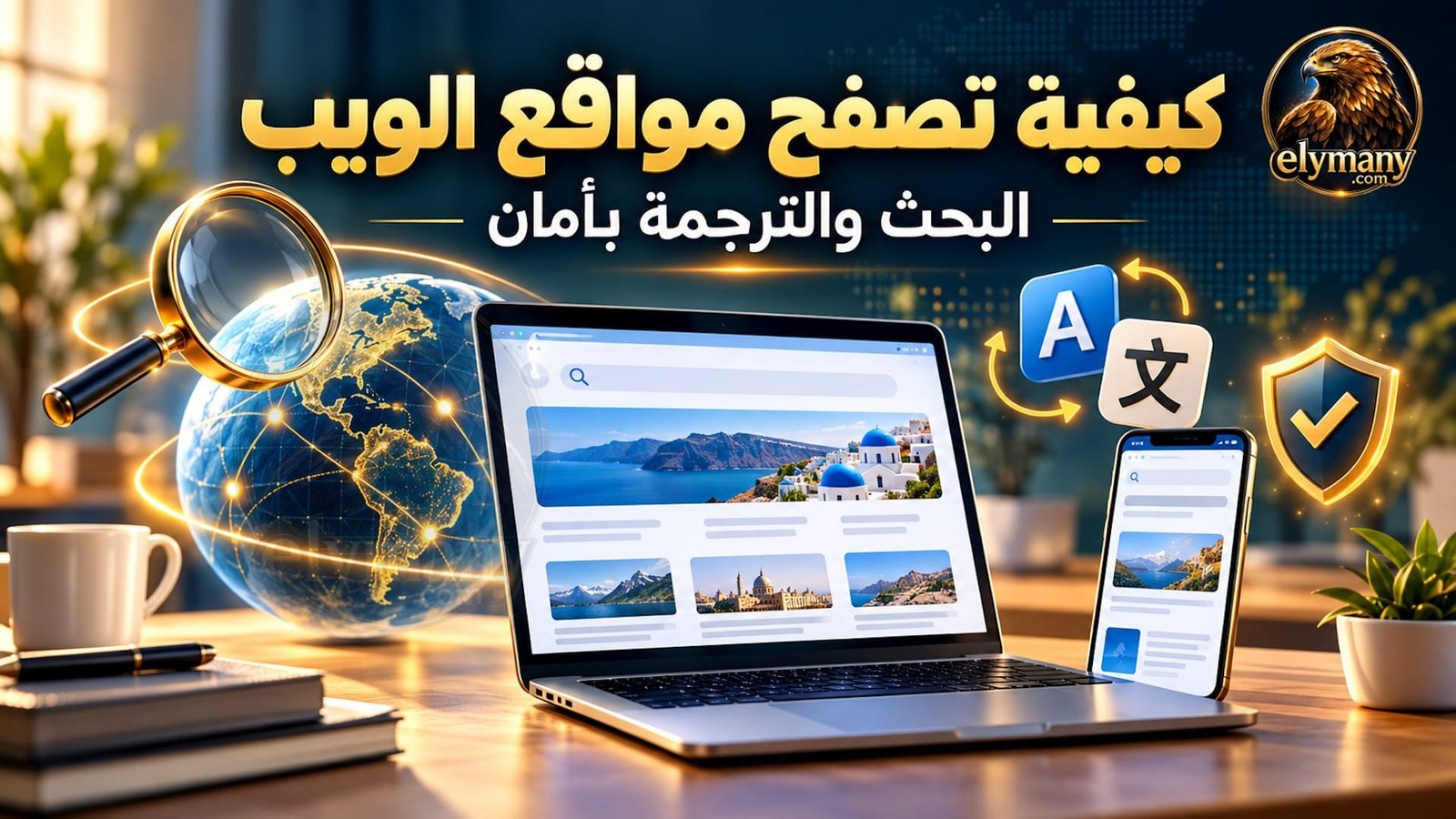 كيفية تصفح مواقع الويب للمبتدئين والبحث والترجمة بأمان