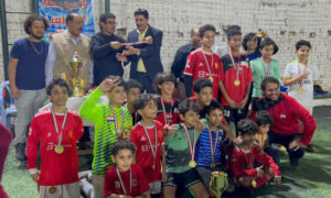 اختتام بطولة البراعم والناشئين لكرة القدم التي نظمتها اكاديمية اليمن