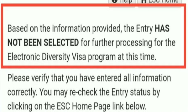 نتيجة قرعة أمريكا خطوات سريعة لمعرفة نتيجتك من هاتفك DV Lottery 5 HAS NOT BEEN SELECTED