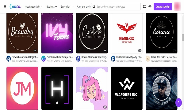 تصميم شعار وغلاف لقناة يوتيوب 2023 مع موقع كانفا Canva 6 تصميم غلاف