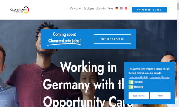 سافر الى المانيا برنامج جديد 2024 بطاقة الفرصة Chancenkarte 2 بطاقة الفرصة Chancenkarte
