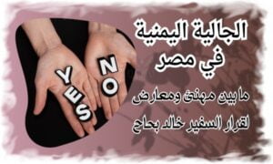 الجالية اليمنية في مصر ما بين مهنئ ومعارض لقرار السفير خالد بحاح