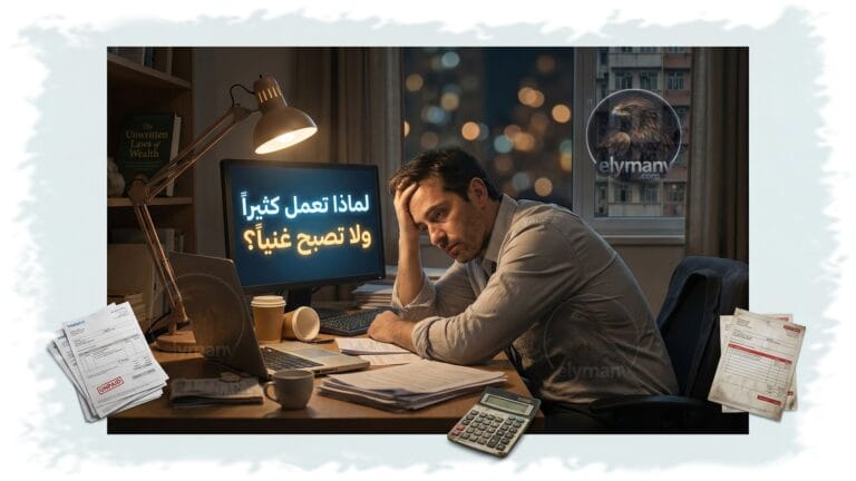 لماذا تعمل كثيراً ولا تصبح غنياً؟ 10 قوانين للمال لا تعلمها المدارس