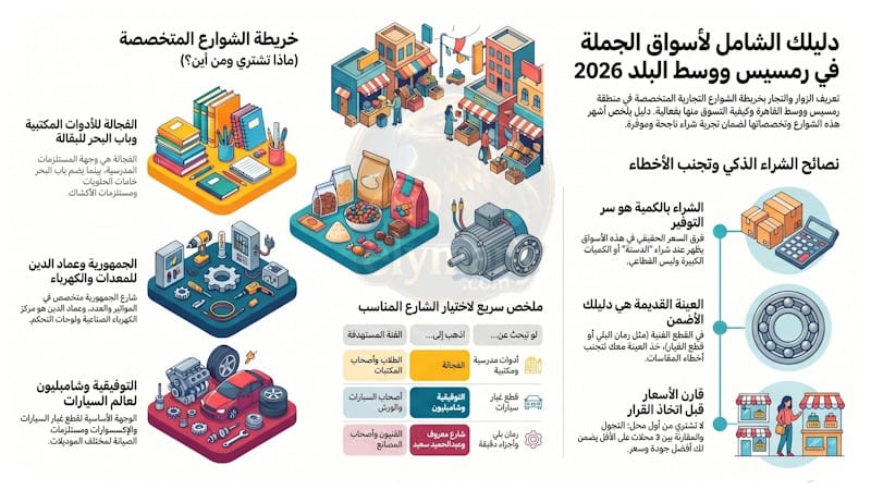 أسواق رمسيس ووسط البلد: أشهر شوارع الجملة في القاهرة من الفجالة إلى التوفيقية