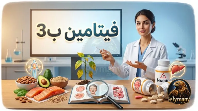 فيتامين ب3 نياسين (Vitamin B3): فوائده، أعراض نقصه، وأضرار زيادته