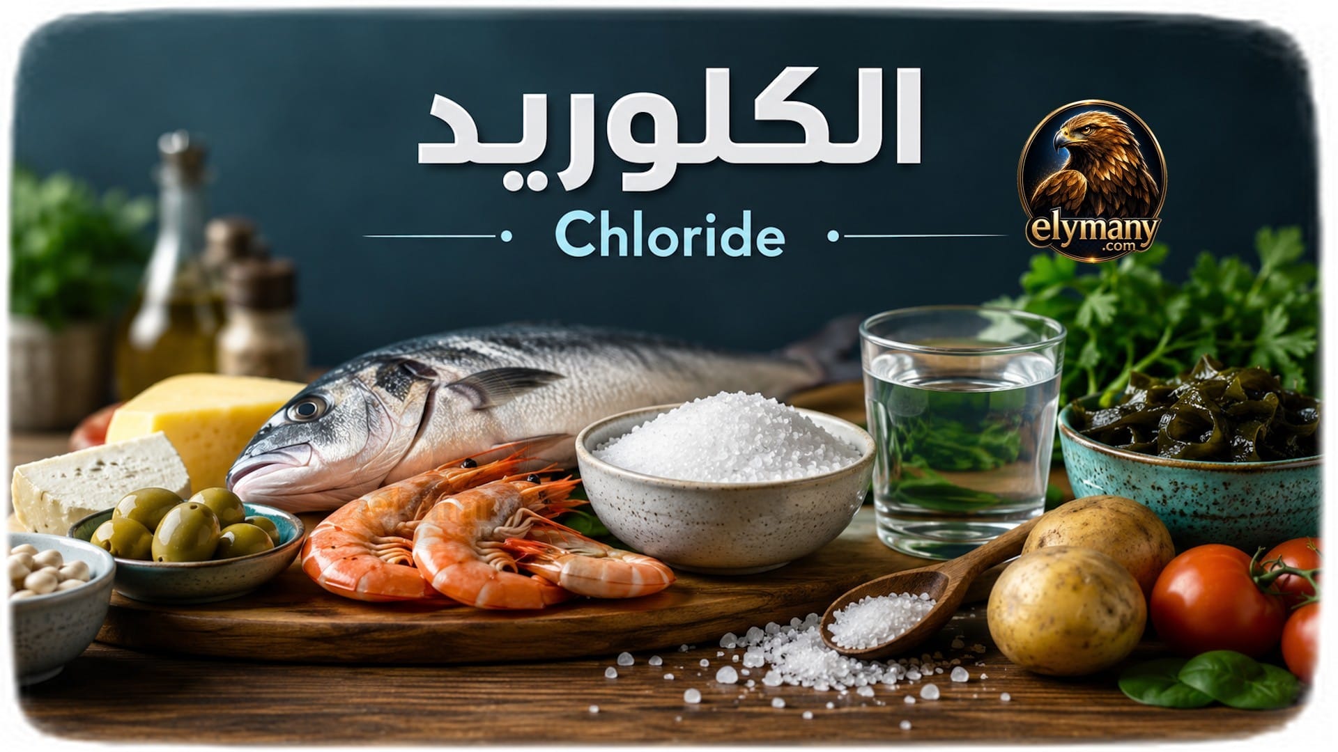 الكلوريد (Chloride): الفوائد، أعراض النقص، أضرار الزيادة، وأفضل المصادر الغذائية