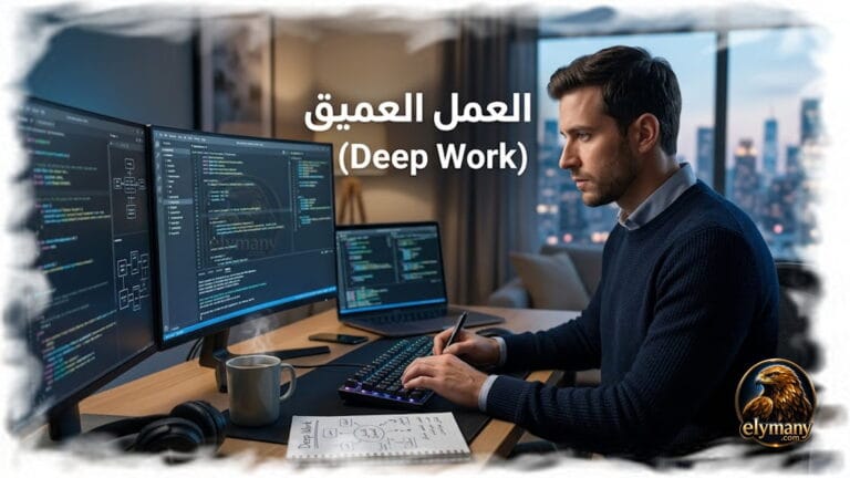 العمل العميق (Deep Work) – كال نيوبورت: مراجعة شخصية لأهم الأفكار وكيف تنجز أكثر في وقت أقل