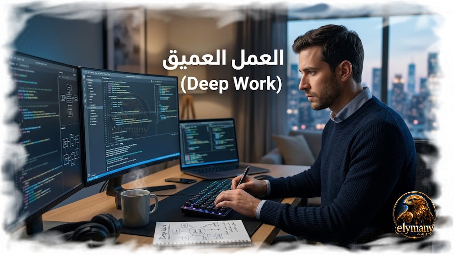 العمل العميق (Deep Work) – كال نيوبورت: مراجعة شخصية لأهم الأفكار وكيف تنجز أكثر في وقت أقل 2026 1 العمل العميق (Deep Work) – كال نيوبورت: مراجعة شخصية لأهم الأفكار وكيف تنجز أكثر في وقت أقل