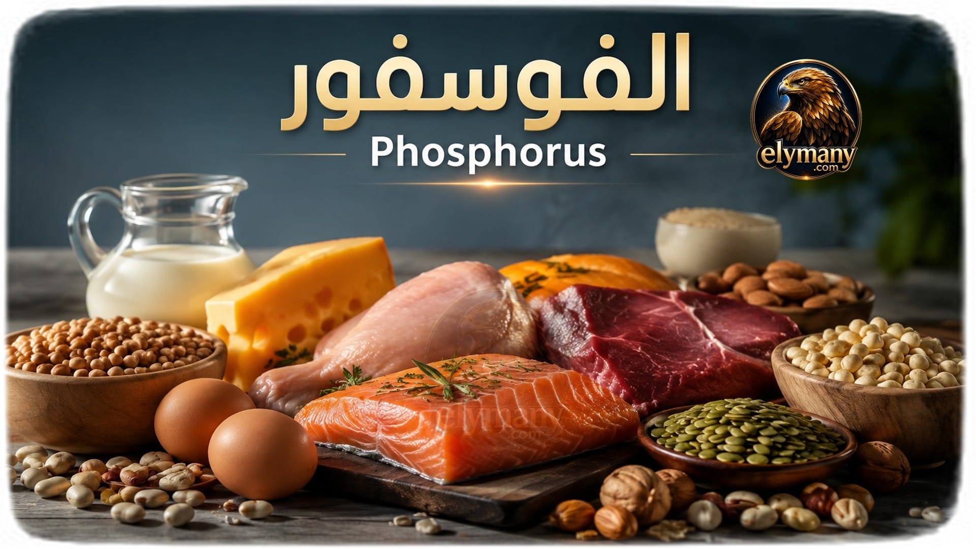 الفوسفور (Phosphorus): الفوائد، أعراض النقص، أضرار الزيادة، وأفضل المصادر الغذائية