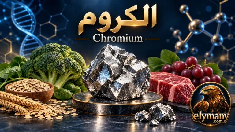 الكروم‎ (Chromium): ‎الفوائد، أعراض النقص، أضرار الزيادة، وأفضل المصادر الغذائية‎ ‎