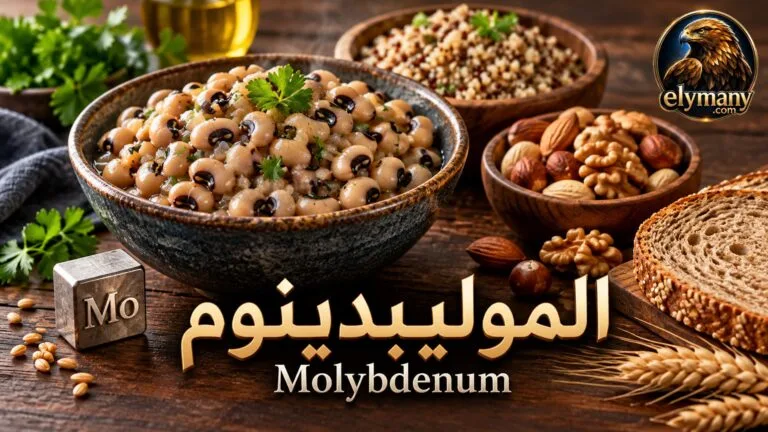 الموليبدينوم (Molybdenum): الفوائد، أعراض النقص، أضرار الزيادة، وأفضل المصادر الغذائية