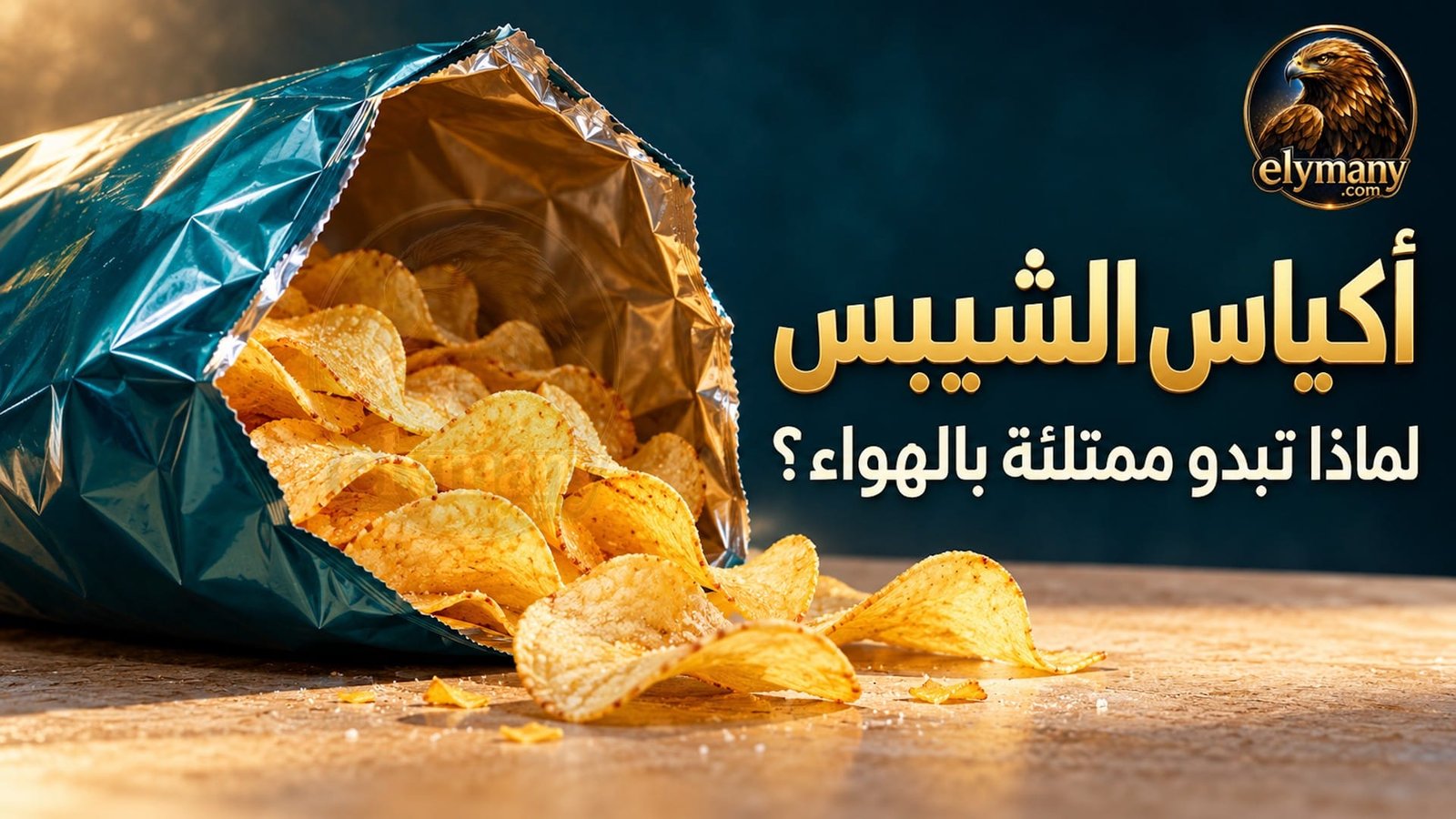 أكياس الشيبس: لماذا تبدو ممتلئة بالهواء؟